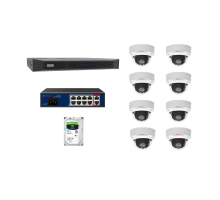 CP-VNS-8CAM20 Sada kamerového systému 2.0 Mpix, včetně NVR, PoE switche a HDD 2TB
